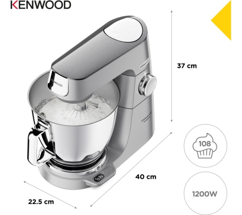 KENWOOD Titanium Chef Baker XL KVL85.004SI Stand Mixer - Silver