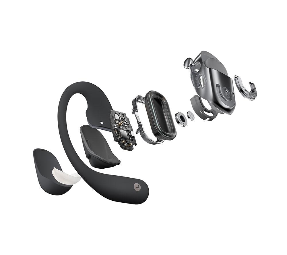 SHOKZ OpenFit 2+ Wireless Bluetooth Earbuds - Black