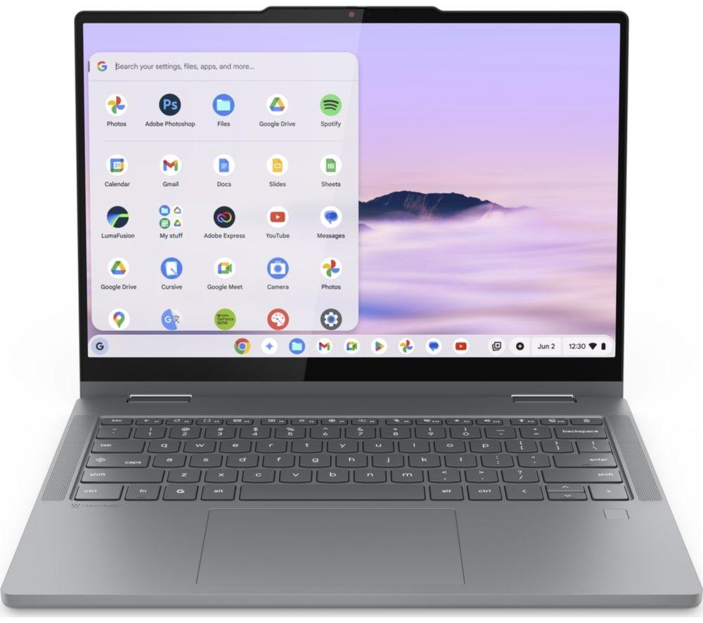 LENOVO 83LN000BUK 14" 2 in 1 Chromebook Plus - Intel® Core™ 3 N355, 128 GB UFS, Grey