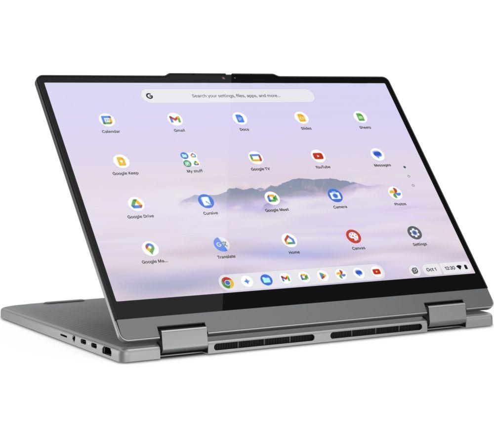 LENOVO 83LN000BUK 14" 2 in 1 Chromebook Plus - Intel® Core™ 3 N355, 128 GB UFS, Grey