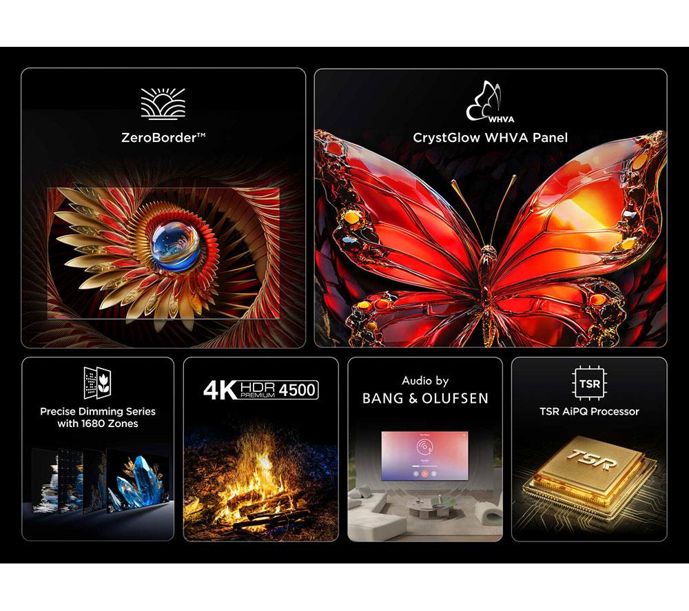 TCL C8K 65" QD-Mini LED 4K HDR Smart Google TV - 65C8K-UK