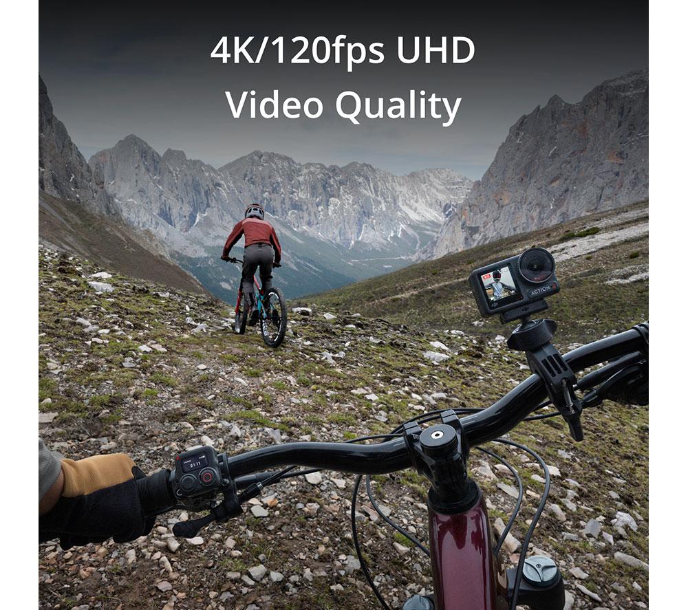 DJI Osmo Action 4 Standard Combo 4K Ultra HD Action Camera - Black