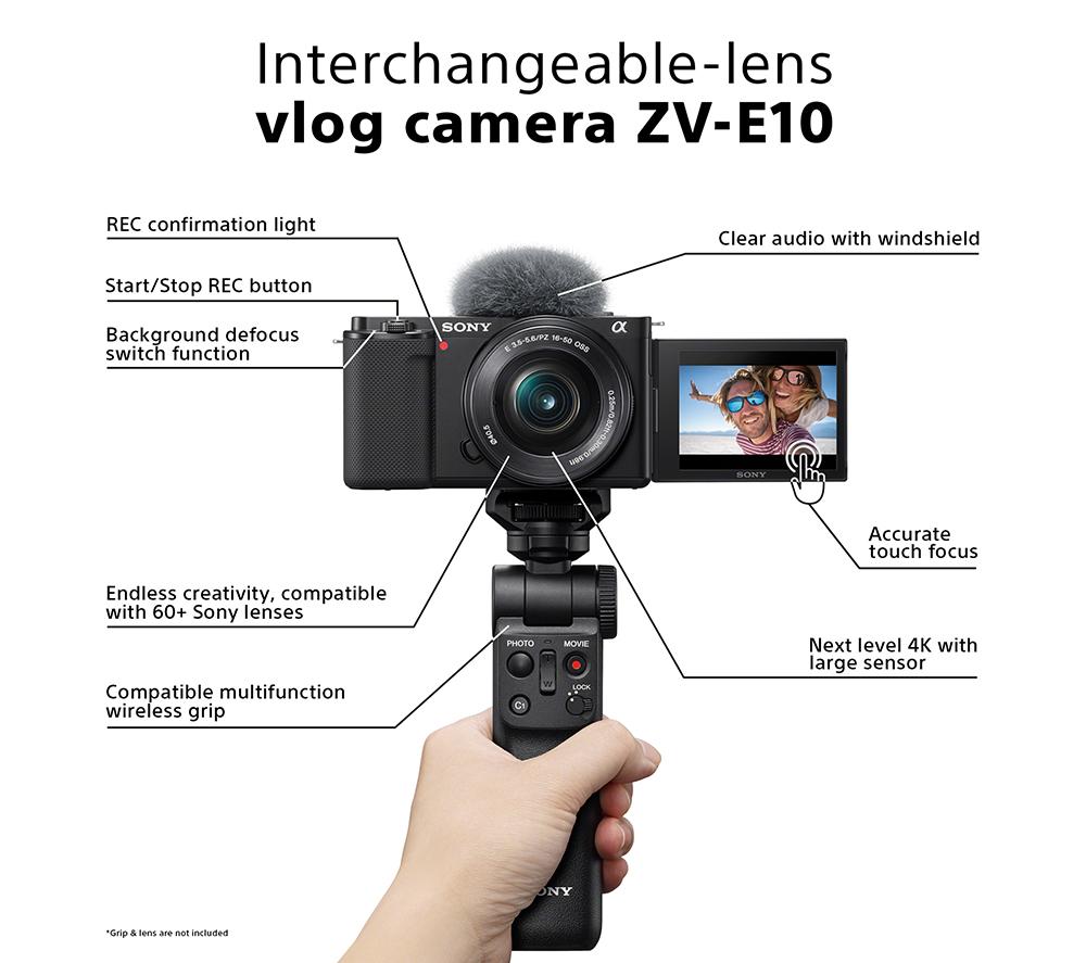 SONY Alpha ZV-E10K Mirrorless Vlogging Camera with E PZ 16-50 mm f/3.5-5.6 OSS II Lens