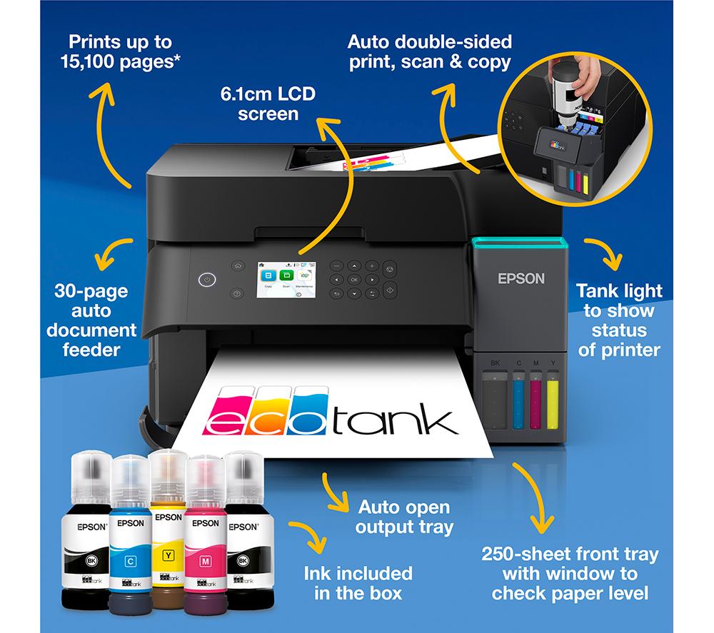EPSON EcoTank ET-3950 All-in-One Wireless Inkjet Printer