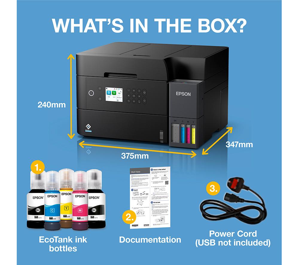 EPSON EcoTank ET-3950 All-in-One Wireless Inkjet Printer