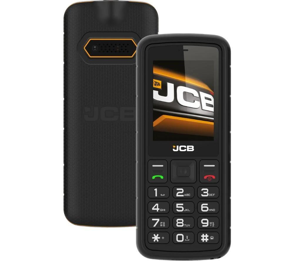 JCB Tradesman 2F 4G Rugged, Waterproof & Floating Phone - 128 MB, Black & Yellow
