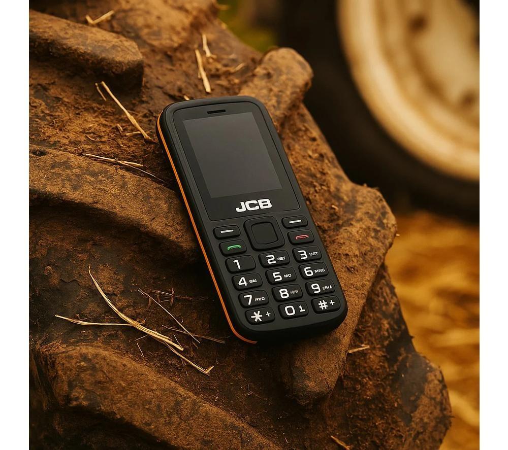 JCB Tradesman 2F 4G Rugged, Waterproof & Floating Phone - 128 MB, Black & Yellow