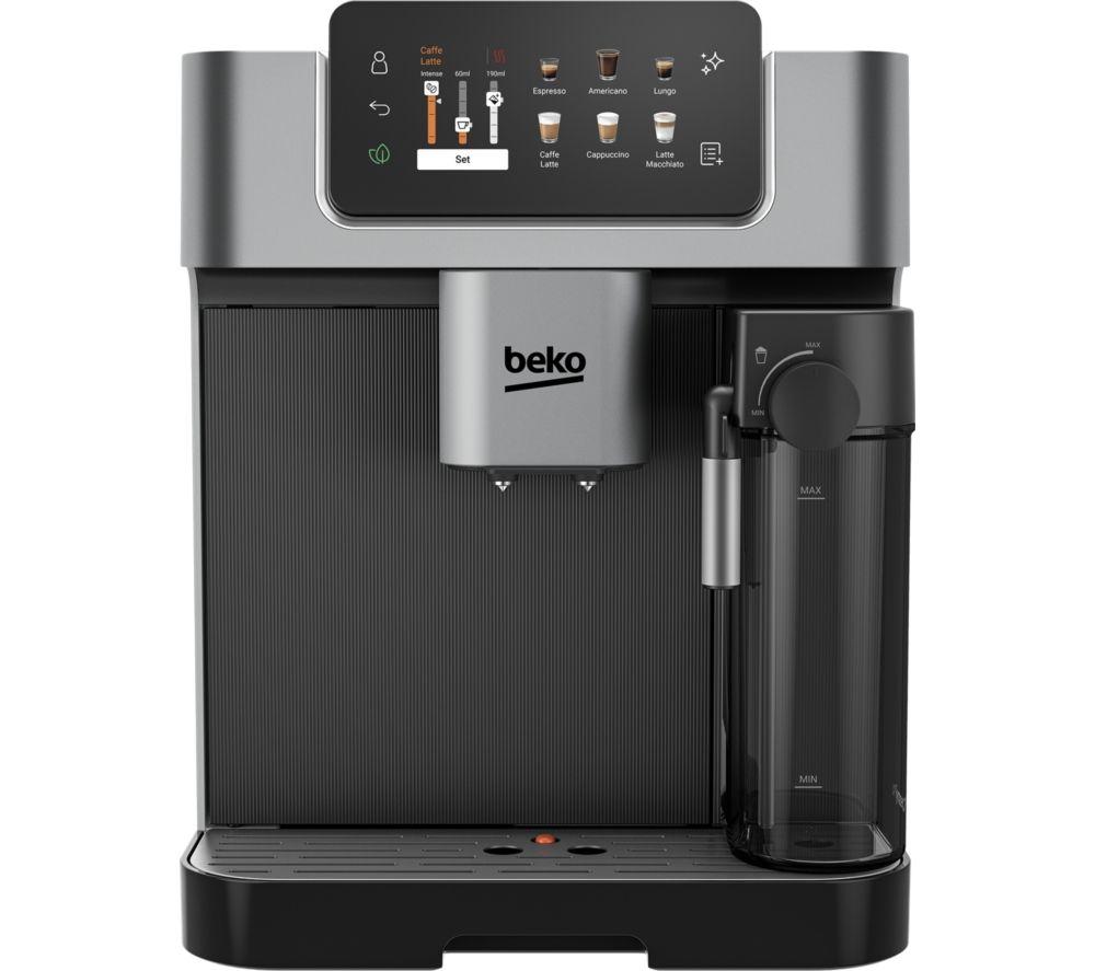 BEKO CaffeExperto CEG7348X Smart Bean to Cup Coffee Machine - Black & Silver