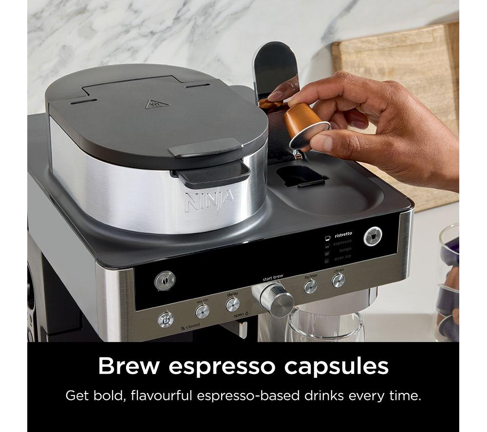 NINJA Prestige DualBrew System CFN803UK Pod & Permanent Filter Coffee Machine - Stainless Steel & Black