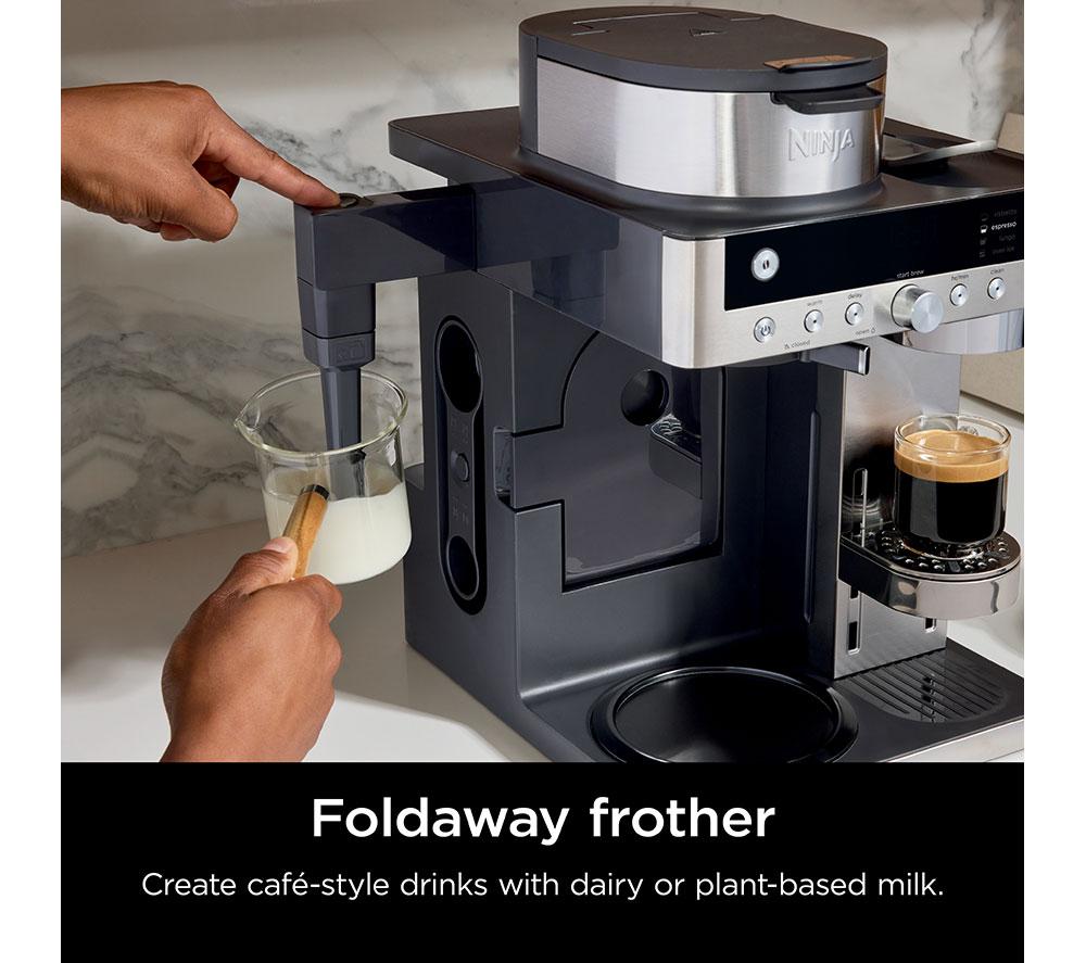 NINJA Prestige DualBrew System CFN803UK Pod & Permanent Filter Coffee Machine - Stainless Steel & Black