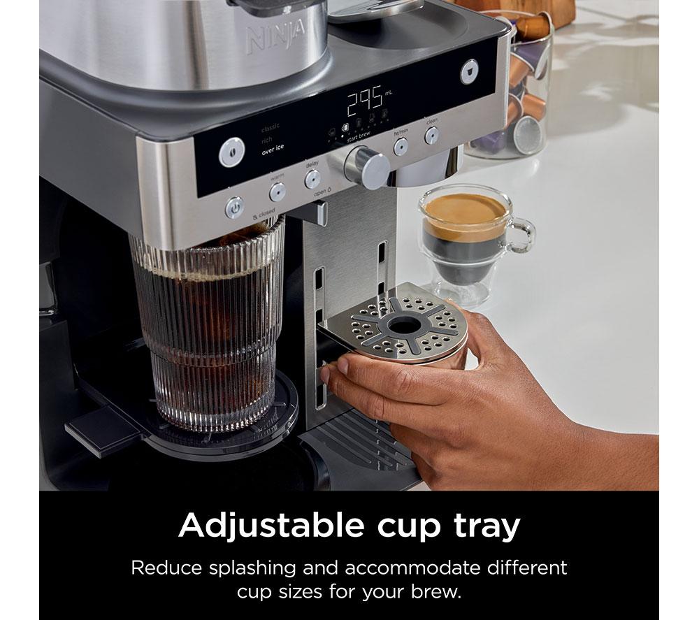 NINJA Prestige DualBrew System CFN803UK Pod & Permanent Filter Coffee Machine - Stainless Steel & Black