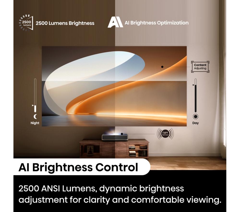 HISENSE PT1TUK Trichroma Smart 4K Ultra HD Laser TV Projector