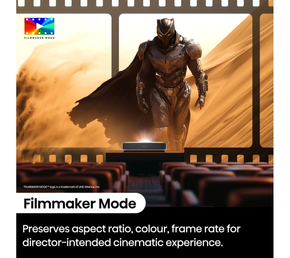 HISENSE PT1TUK Trichroma Smart 4K Ultra HD Laser TV Projector