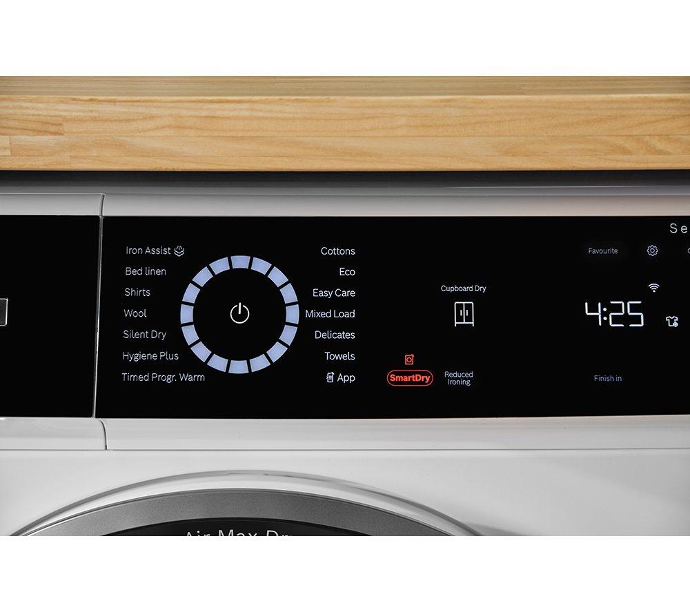 BOSCH Series 8 WRB247C9GB WiFi-enabled 9 kg Heat Pump Tumble Dryer - White