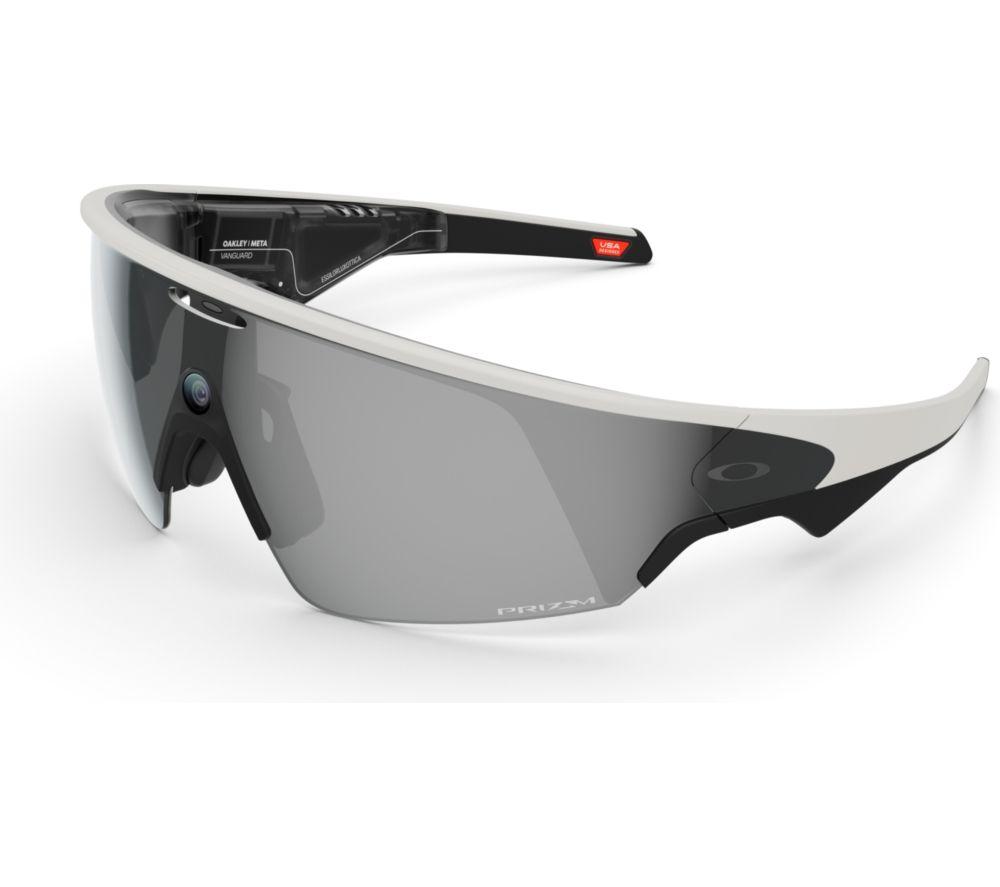 OAKLEY META Vanguard Glasses - White with Prizm Black Lenses
