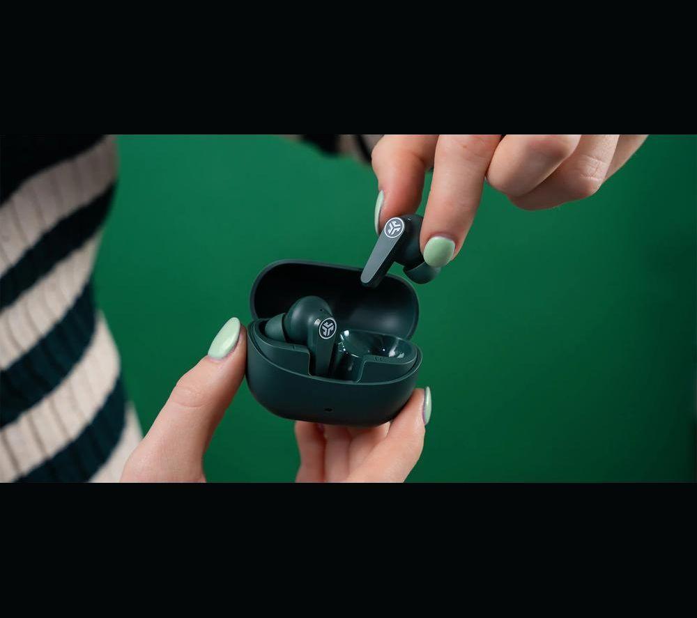 JLAB Go Pods ANC Wireless Bluetooth Noise-Cancelling Earbuds - Sage