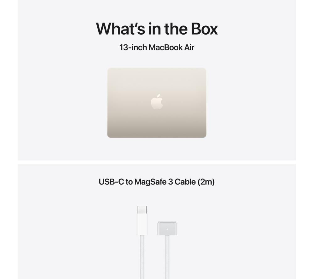 APPLE MacBook Air 13.6" (2026) - M5, 1 TB SSD, RAM 16 GB, Starlight