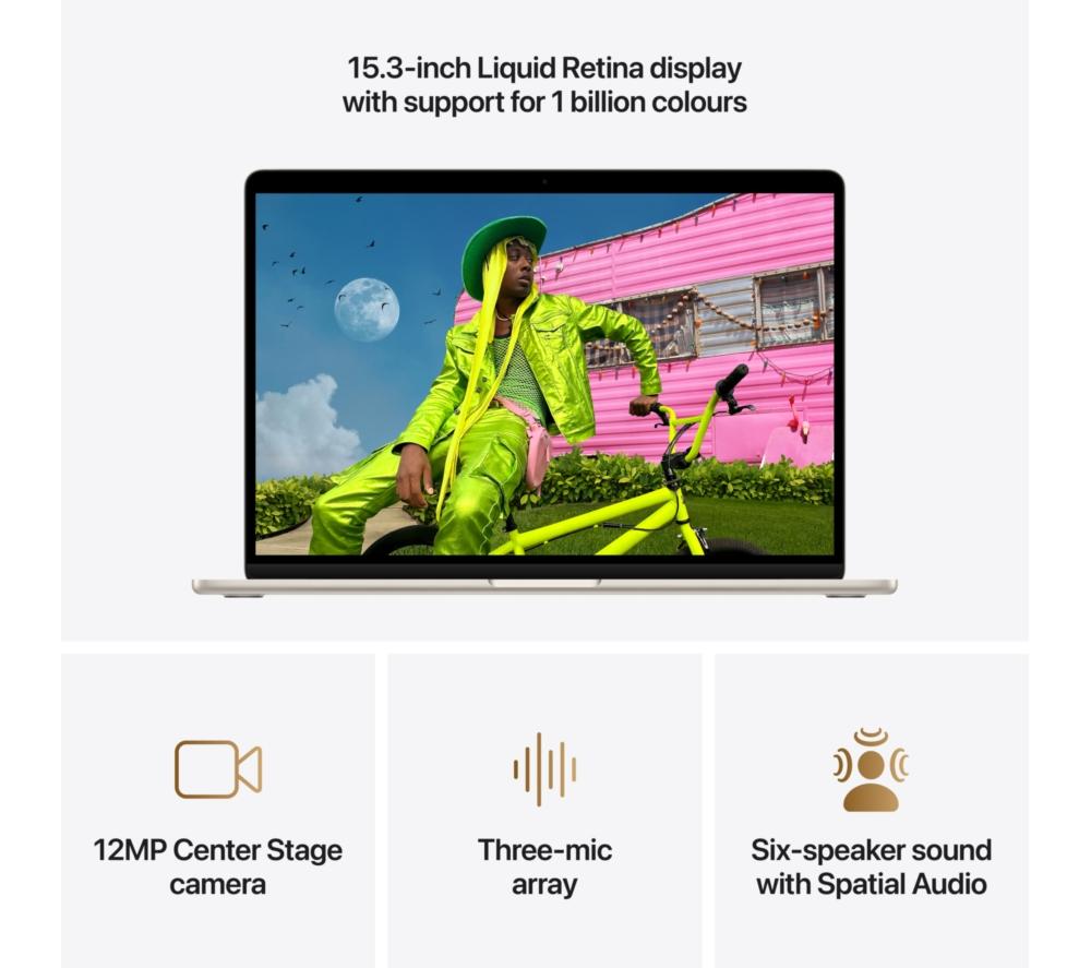 APPLE MacBook Air 15" (2026) - M5, 1 TB SSD, RAM 16 GB, Starlight