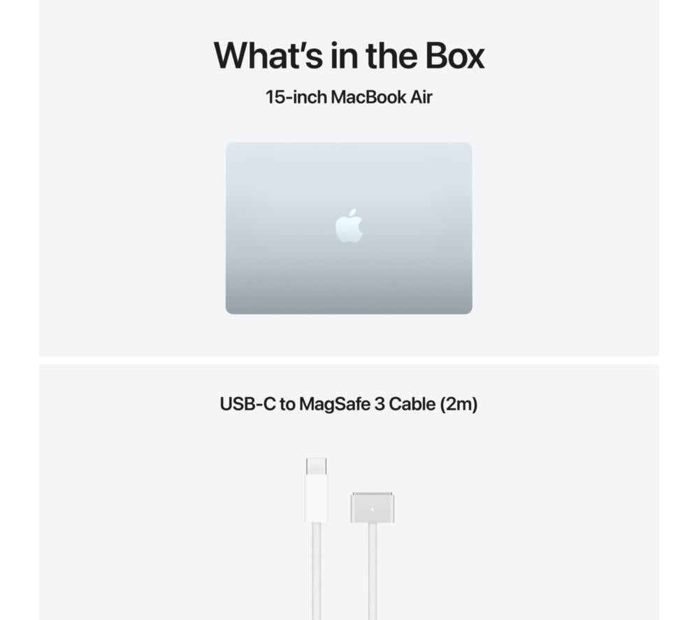 APPLE MacBook Air 15" (2026) - M5, 512 GB SSD, RAM 16 GB, Sky Blue