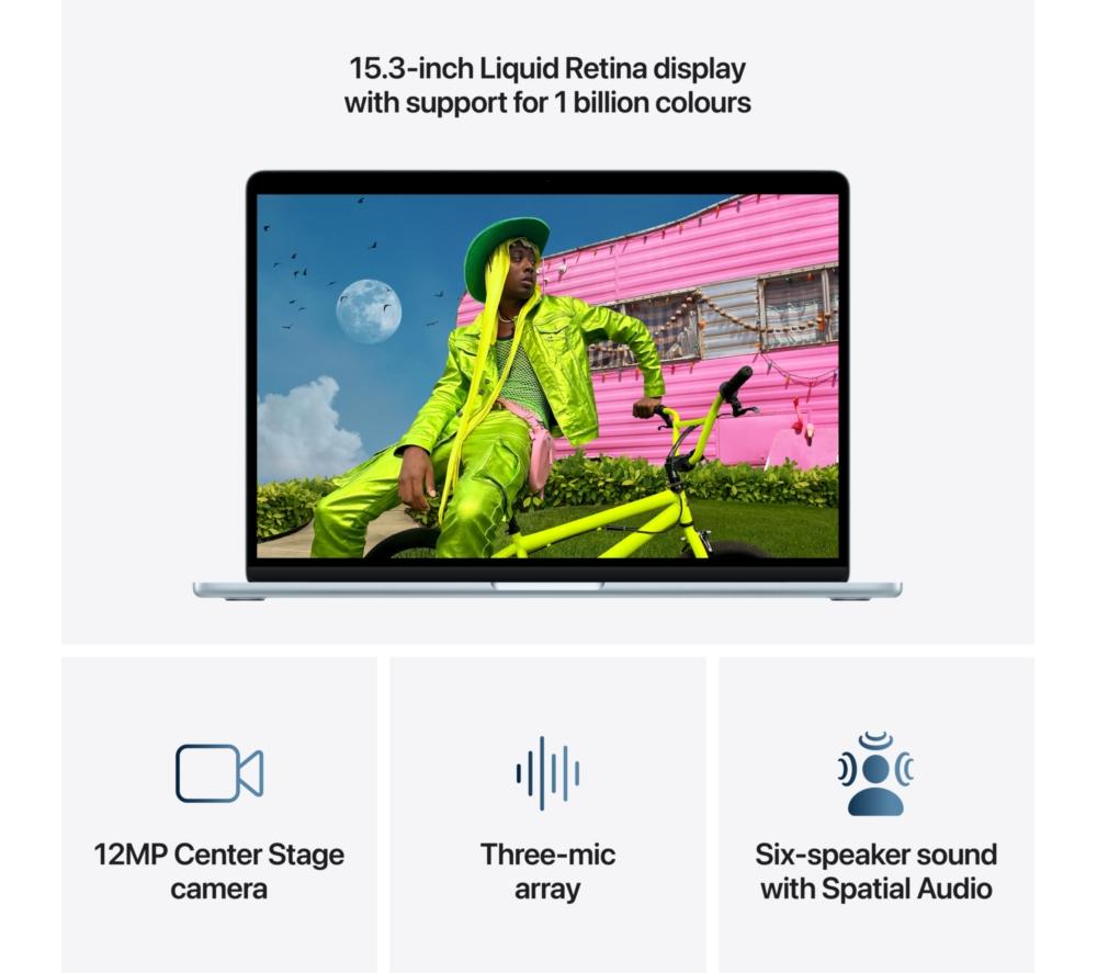 APPLE MacBook Air 15" (2026) - M5, SSD de 1 TB, RAM de 16 GB, Azul Cielo