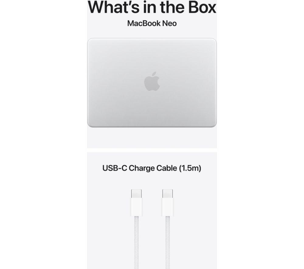 APPLE MacBook Neo de 13" (2026) - A18 Pro, SSD de 512 GB, Plata