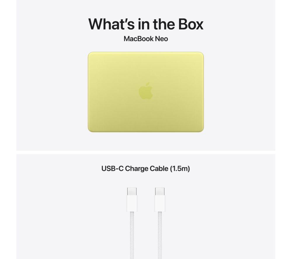 APPLE MacBook Neo 13" (2026) - A18 Pro, 256 GB SSD, Citrus