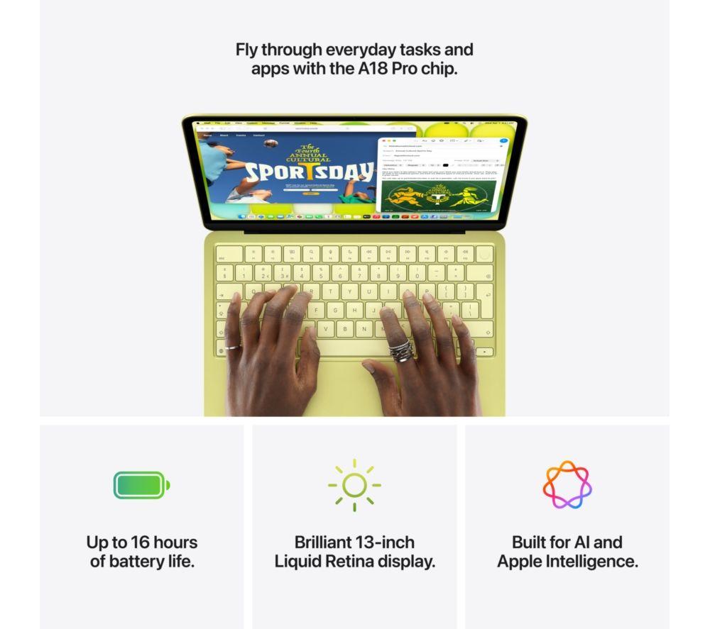 APPLE MacBook Neo 13" (2026) - A18 Pro, 512 GB SSD, Citrus