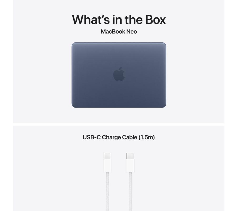 APPLE MacBook Neo 13" (2026) - A18 Pro, 256 GB SSD, Indigo
