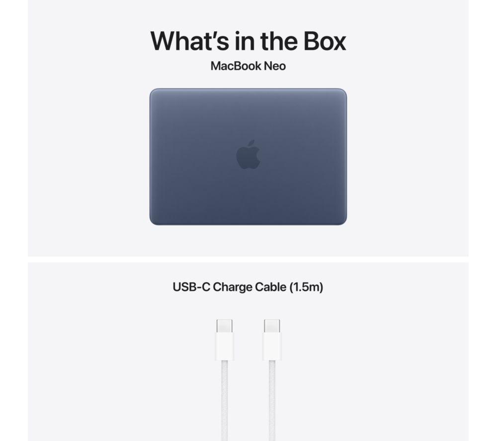 APPLE MacBook Neo 13" (2026) - A18 Pro, 512 GB SSD, Indigo