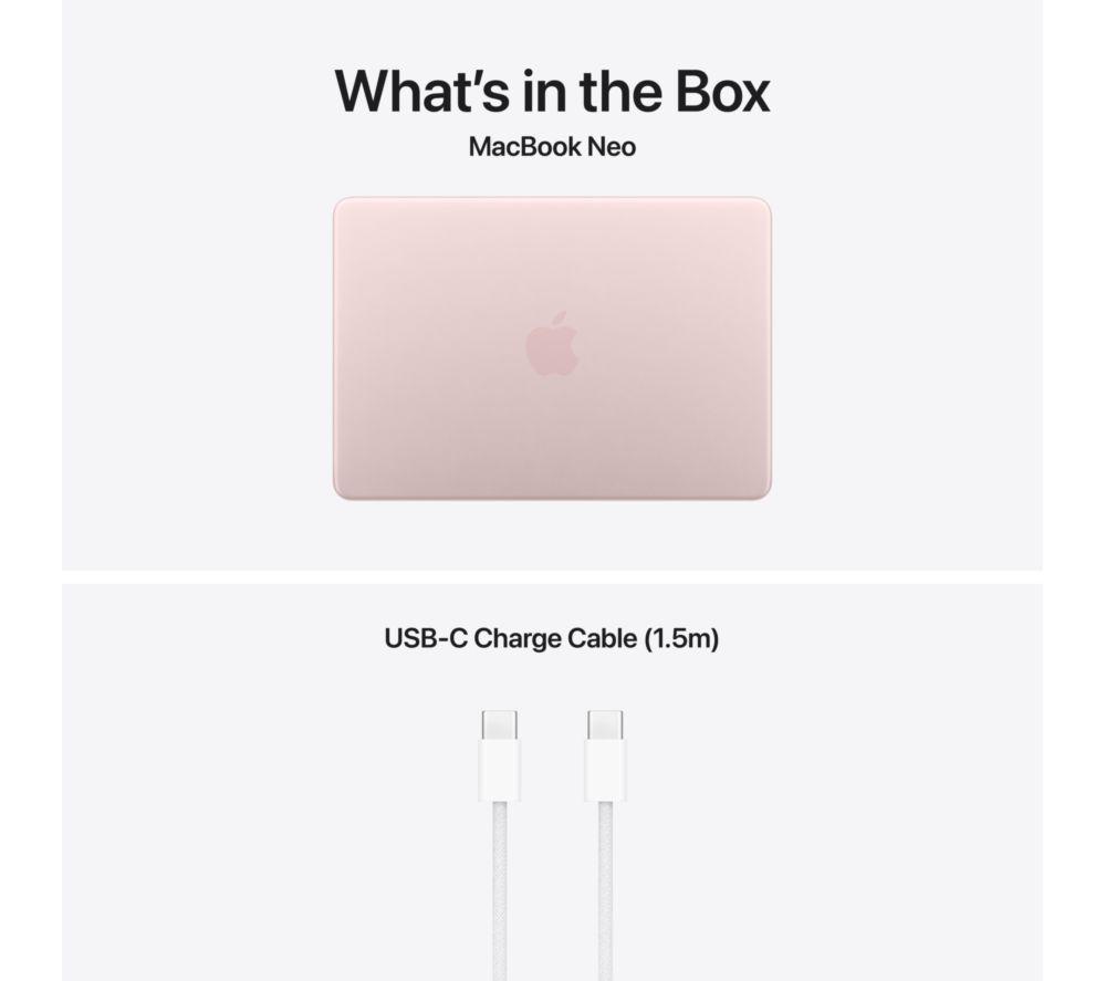 APPLE MacBook Neo 13" (2026) - A18 Pro, 256 GB SSD, Rosa