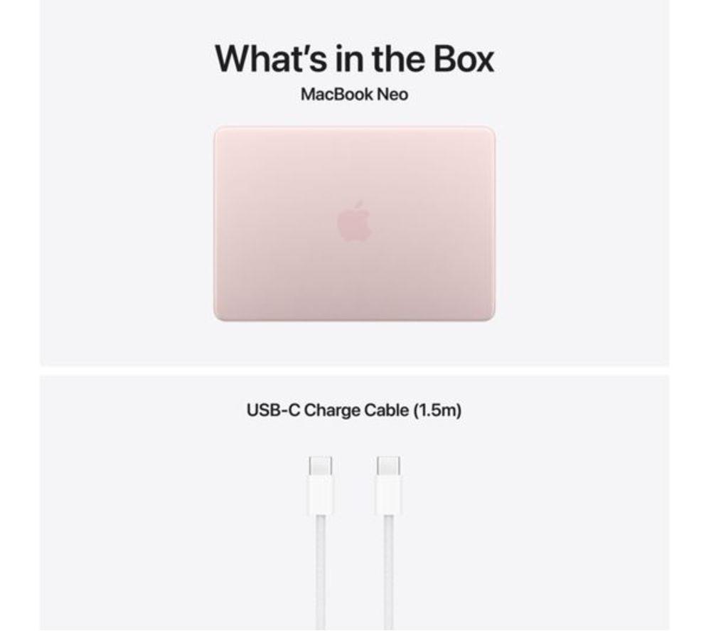 APPLE MacBook Neo 13" (2026) - A18 Pro, 512 GB SSD, Rosa