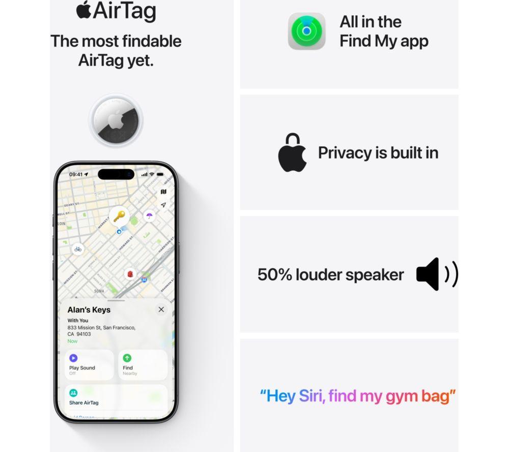 APPLE AirTag (2nd Generation) Bluetooth Tracker