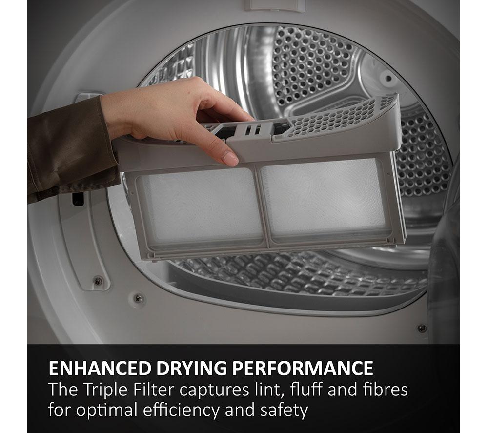 HAIER X Series 9 HAE HD90-CQ387U1-UK WiFi-enabled 9 kg Heat Pump Tumble Dryer - White