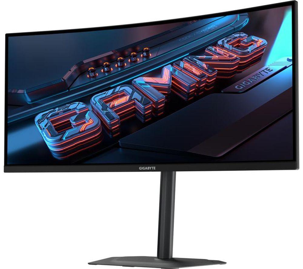 GIGABYTE G34WQC2 Wide Quad HD 34" Curved LED Gaming Monitor - Black
