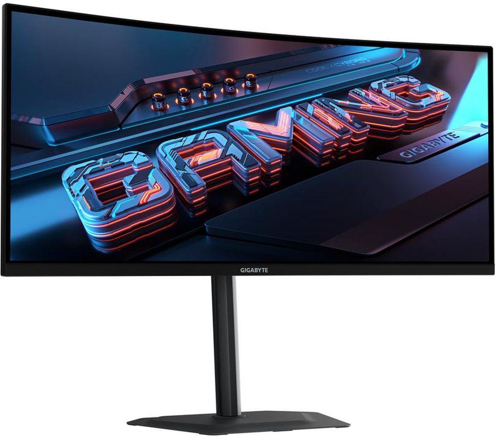 GIGABYTE G34WQC2 Wide Quad HD 34" Curved LED Gaming Monitor - Black