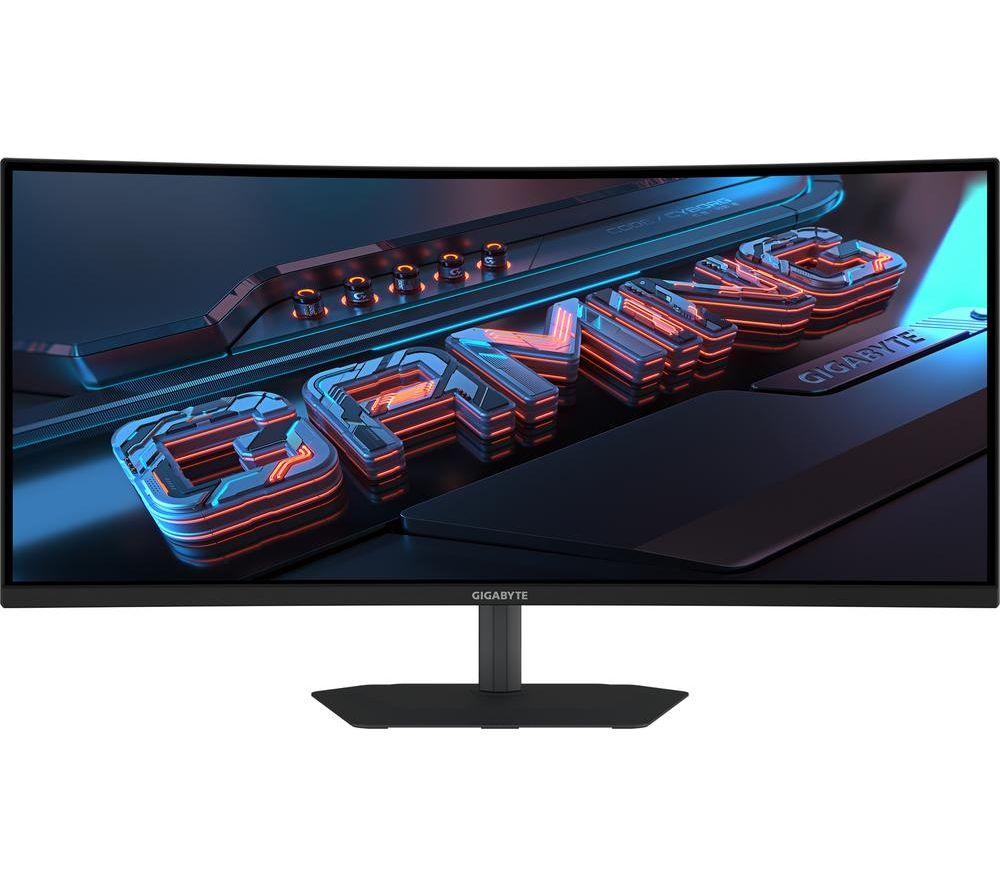 GIGABYTE G34WQC2 Wide Quad HD 34" Curved LED Gaming Monitor - Black