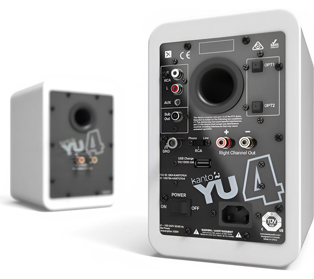 KANTO AUDIO YU 4 Portable Bluetooth Speaker - Matte White