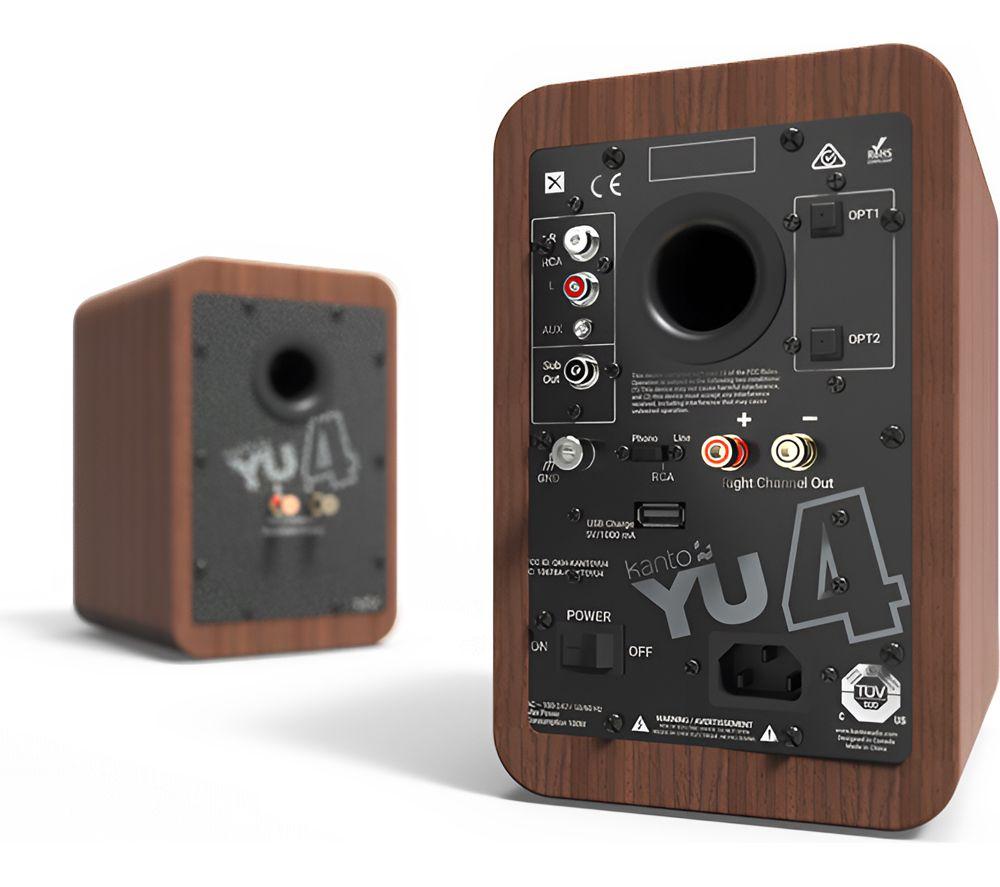 KANTO AUDIO YU 4 Portable Bluetooth Speaker - Walnut