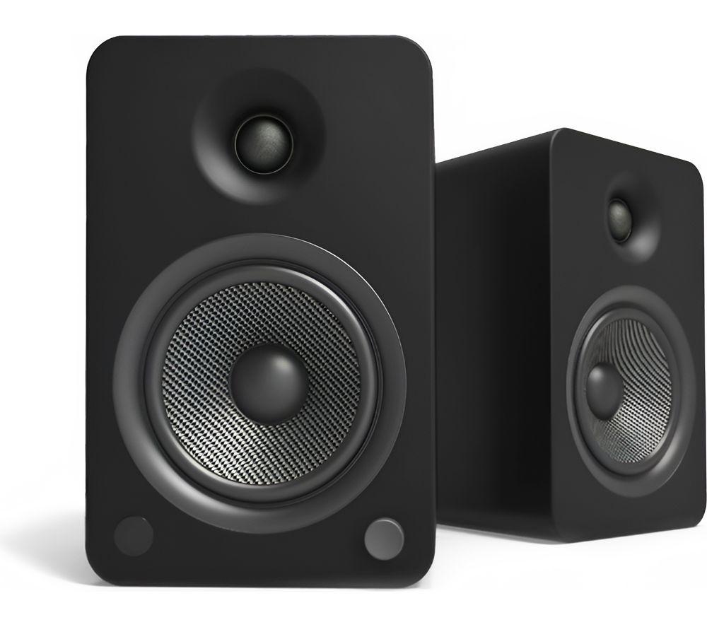 KANTO AUDIO YU6 Powered Bluetooth Bookshelf Speakers - Matte Black
