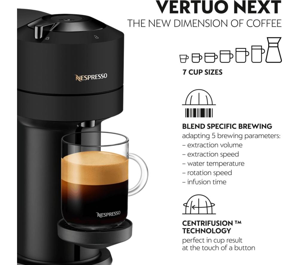Nespresso by Krups XN911NG0 Smart-Kapselkaffeemaschine mit Aeroccino-Milchaufschäumer – Schwarz