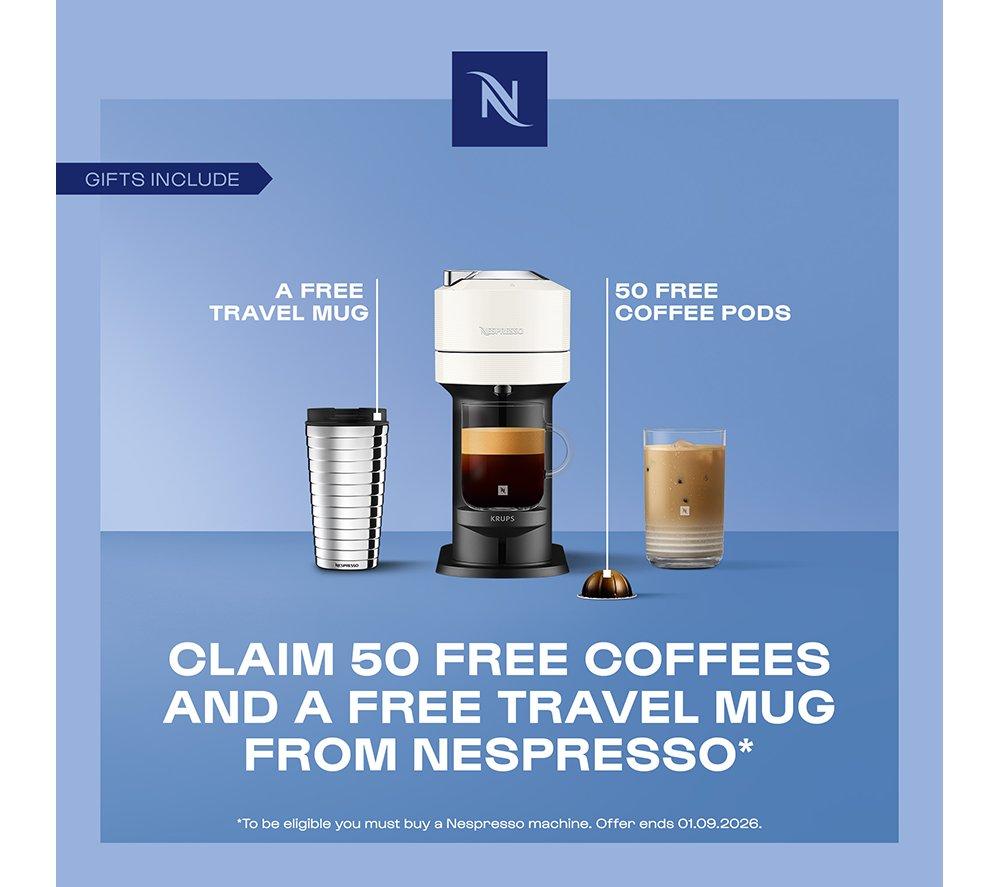 Nespresso by Krups XN911NG0 Smart-Kapselkaffeemaschine mit Aeroccino-Milchaufschäumer – Schwarz