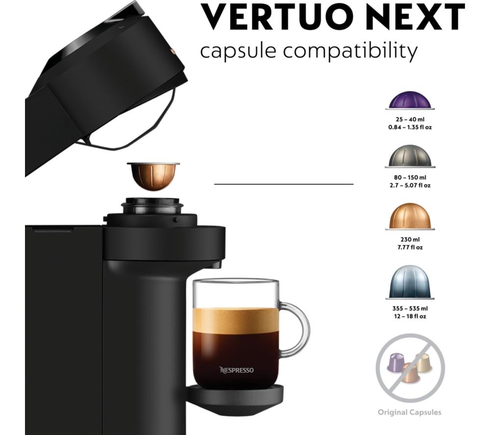 Nespresso by Krups XN911NG0 Smart-Kapselkaffeemaschine mit Aeroccino-Milchaufschäumer – Schwarz
