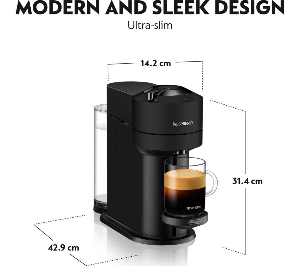 Nespresso by Krups XN911NG0 Smart-Kapselkaffeemaschine mit Aeroccino-Milchaufschäumer – Schwarz