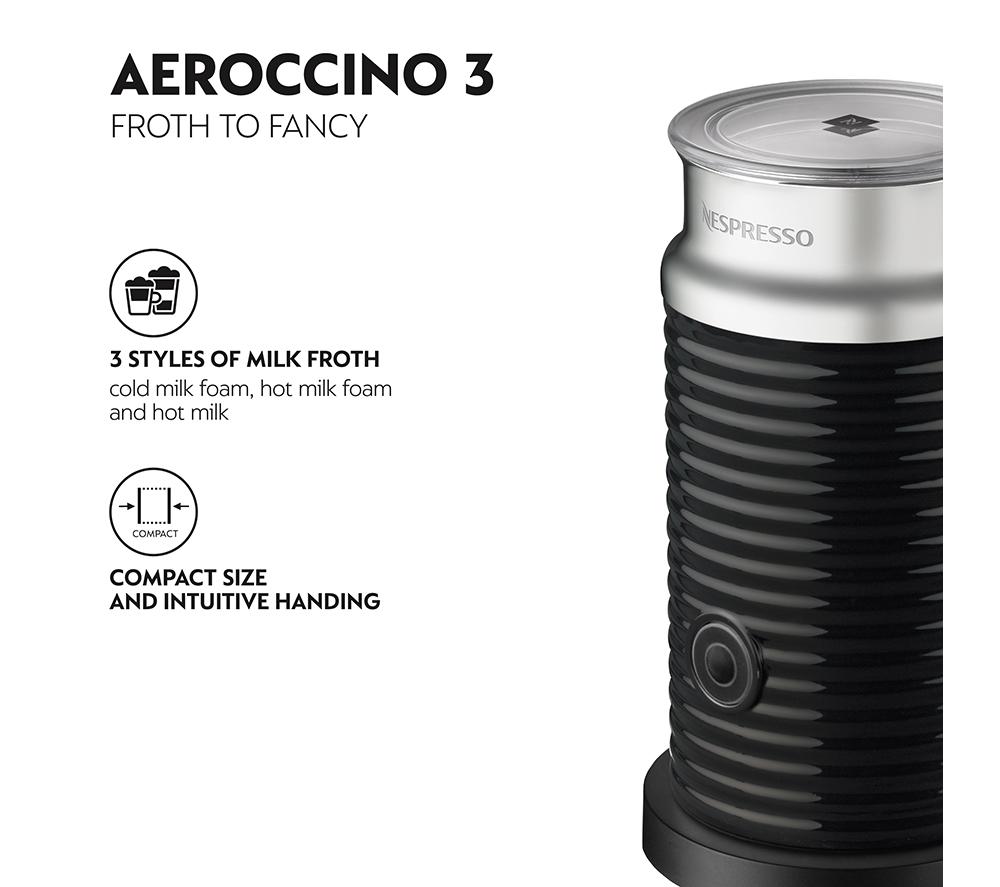 Nespresso by Krups XN911NG0 Smart-Kapselkaffeemaschine mit Aeroccino-Milchaufschäumer – Schwarz