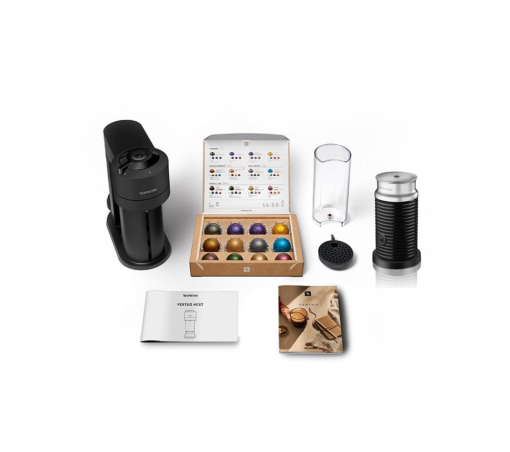 Nespresso by Krups XN911NG0 Smart-Kapselkaffeemaschine mit Aeroccino-Milchaufschäumer – Schwarz