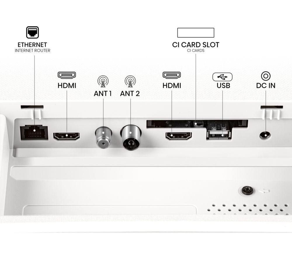 HISENSE Deco 32S5QTUK Smart TV LED HDR Full HD de 32" con Freely - Blanco
