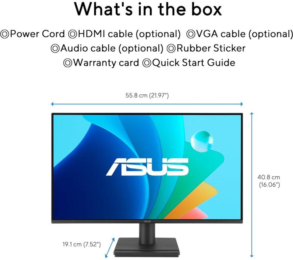 Monitor LCD IPS ASUS VA249HG Full HD de 24" - Negro