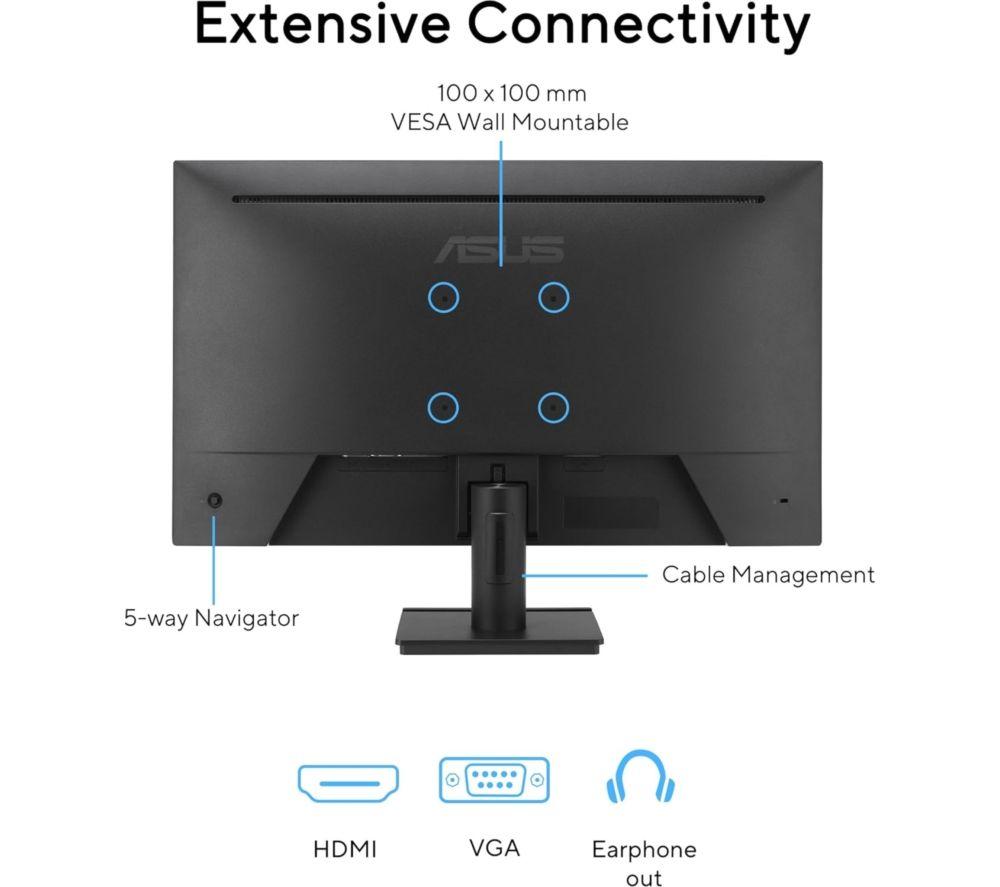 ASUS VA279HG Full HD 27" IPS LED Monitor - Black