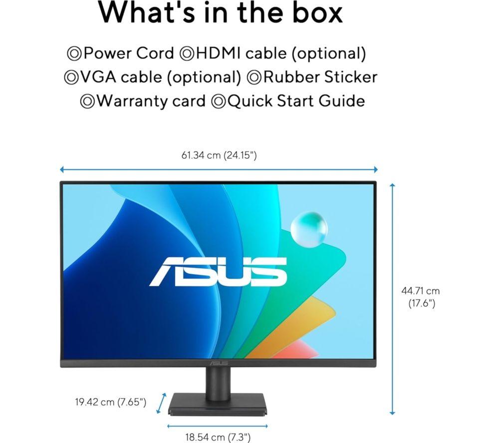 ASUS VA279HG Full HD 27" IPS LED Monitor - Black