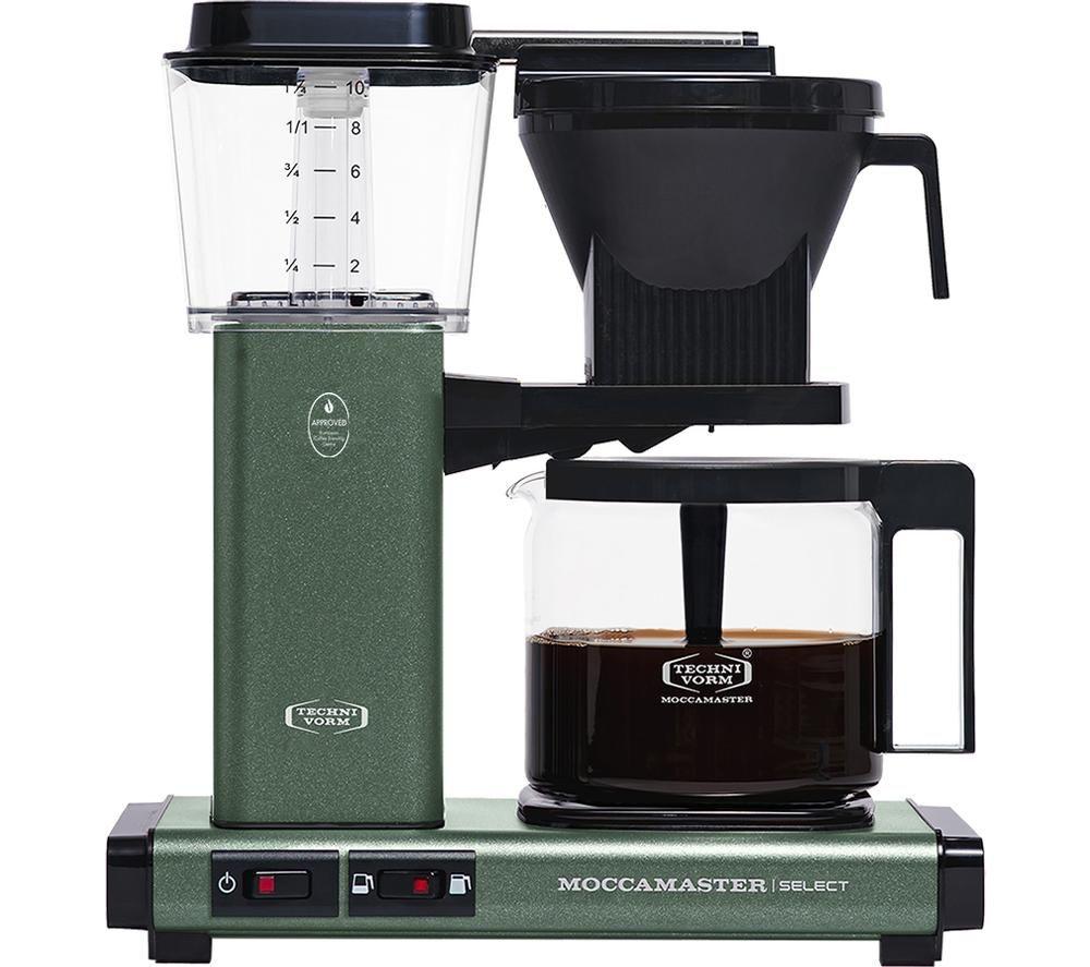 MOCCAMASTER KBG Select 53822 Filter Coffee Machine - Forest Green